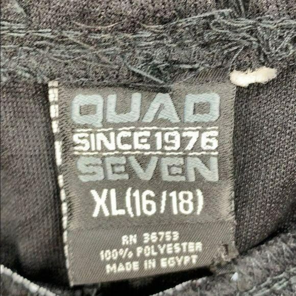 Quad Seven‎ Athletic Shorts Boys XL Black Basketball Pullon Gym XL - Picture 5 of 5